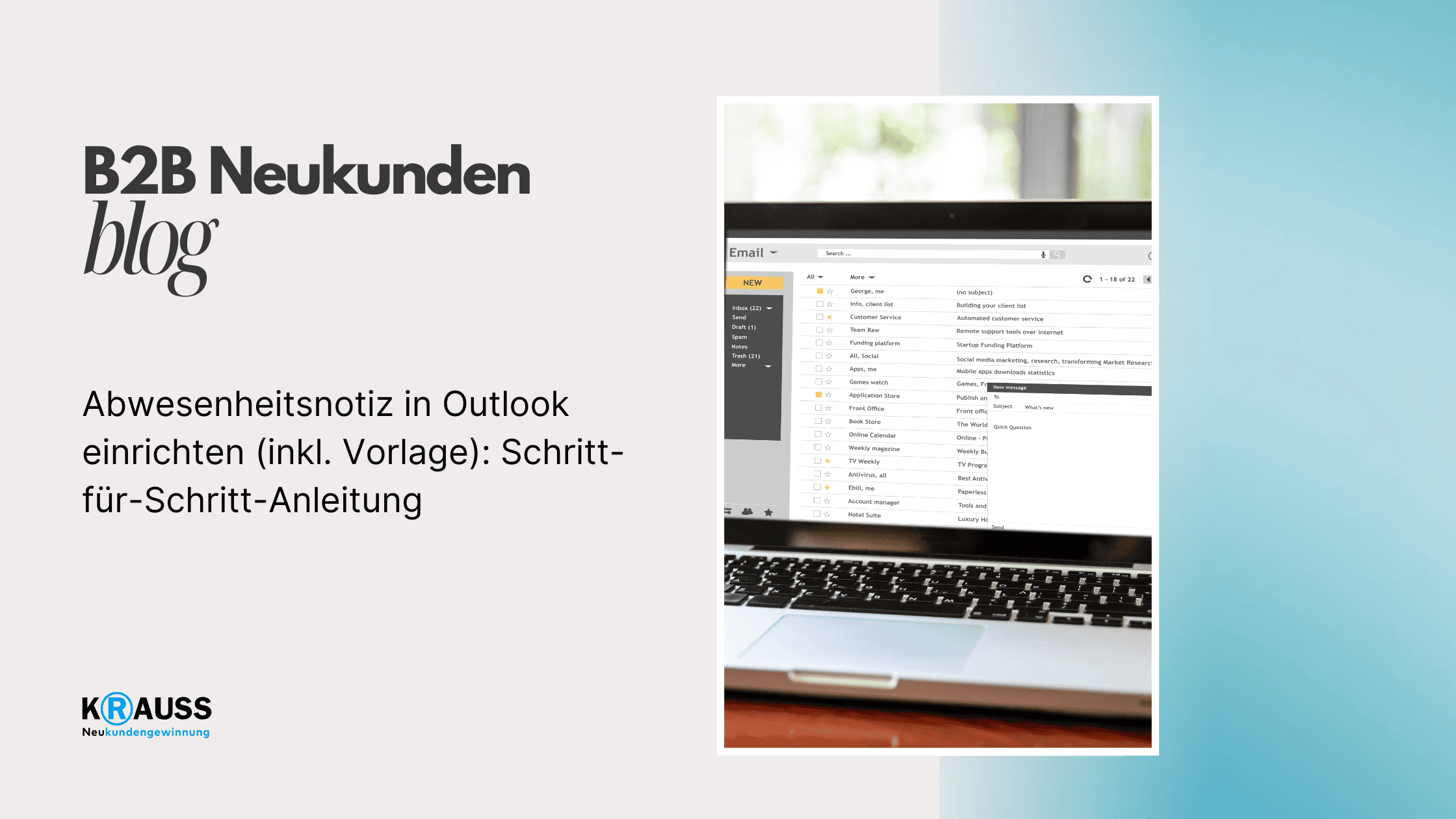 Abwesenheitsnotiz in Outlook einrichten (inkl. Vorlage) Schritt-für-Schritt-Anleitung