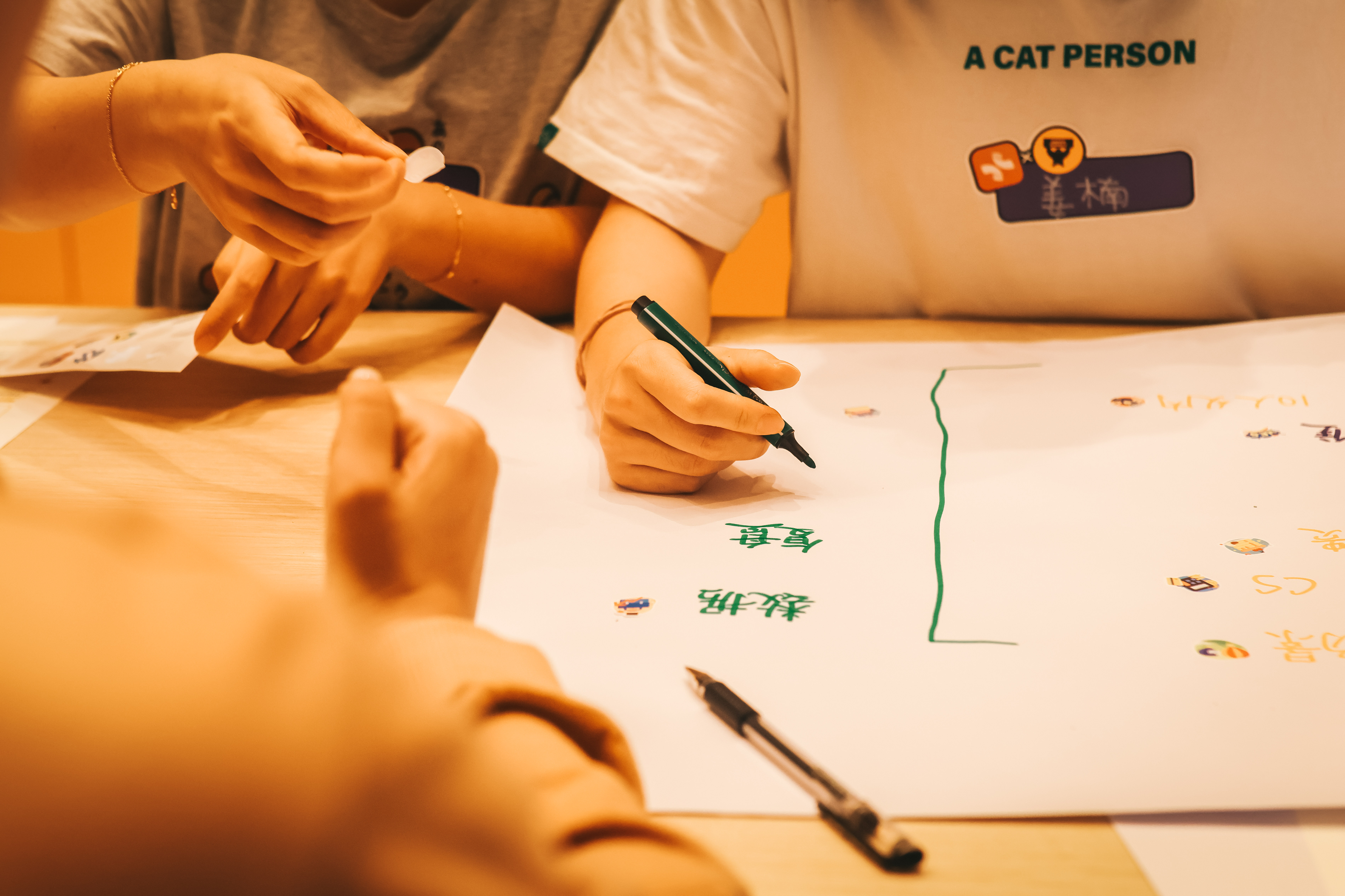 参与者制作思维导图