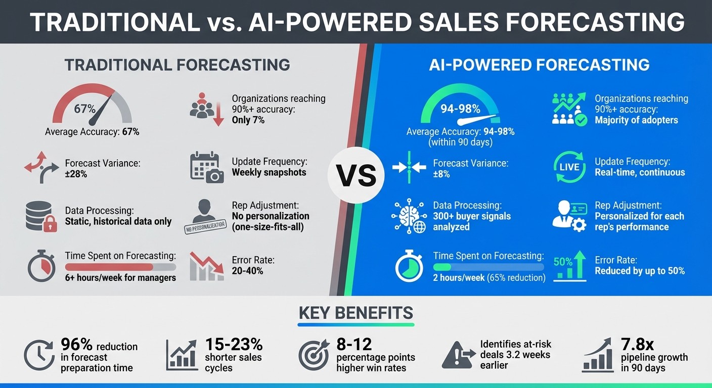 AI vs Traditional Sales Forecasting: Accuracy and Performance Comparison