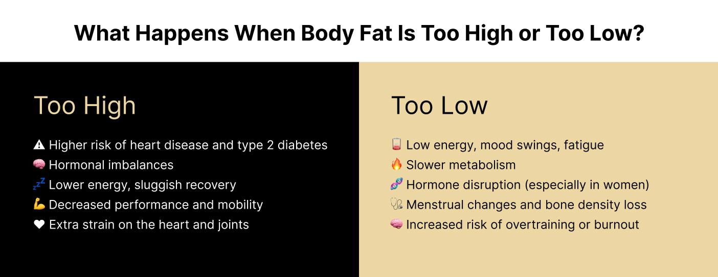 What Happens When Body Fat Is Too High or Too Low?