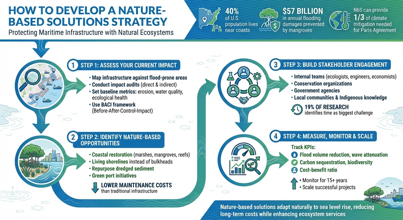 4-Step Nature-Based Solutions Strategy for Maritime Companies