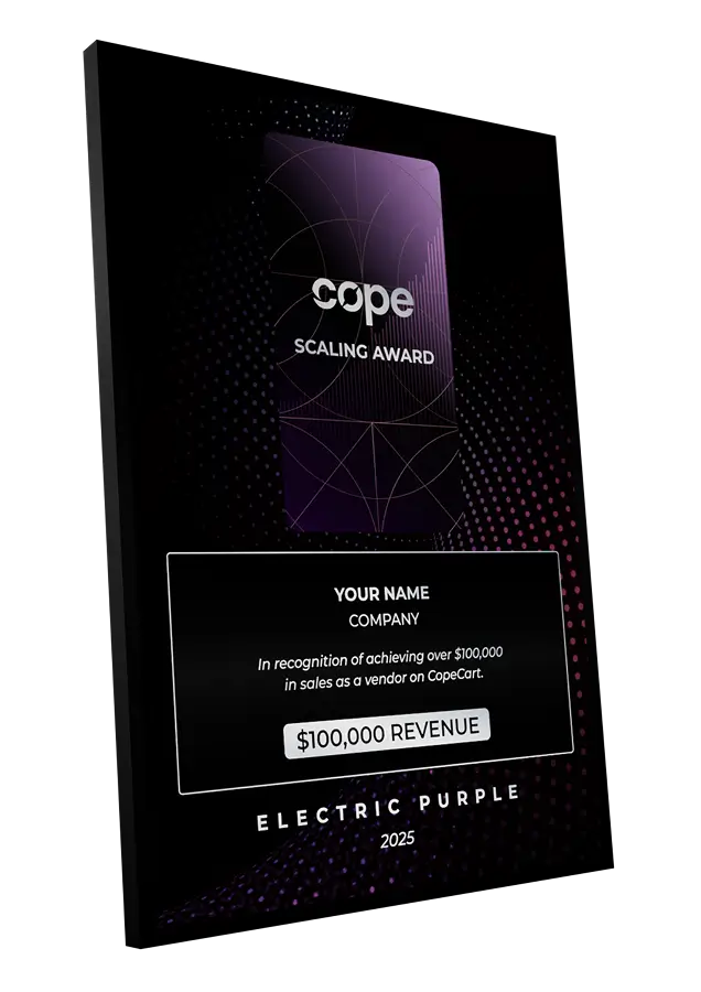 Cope Scaling Award Electric Purple