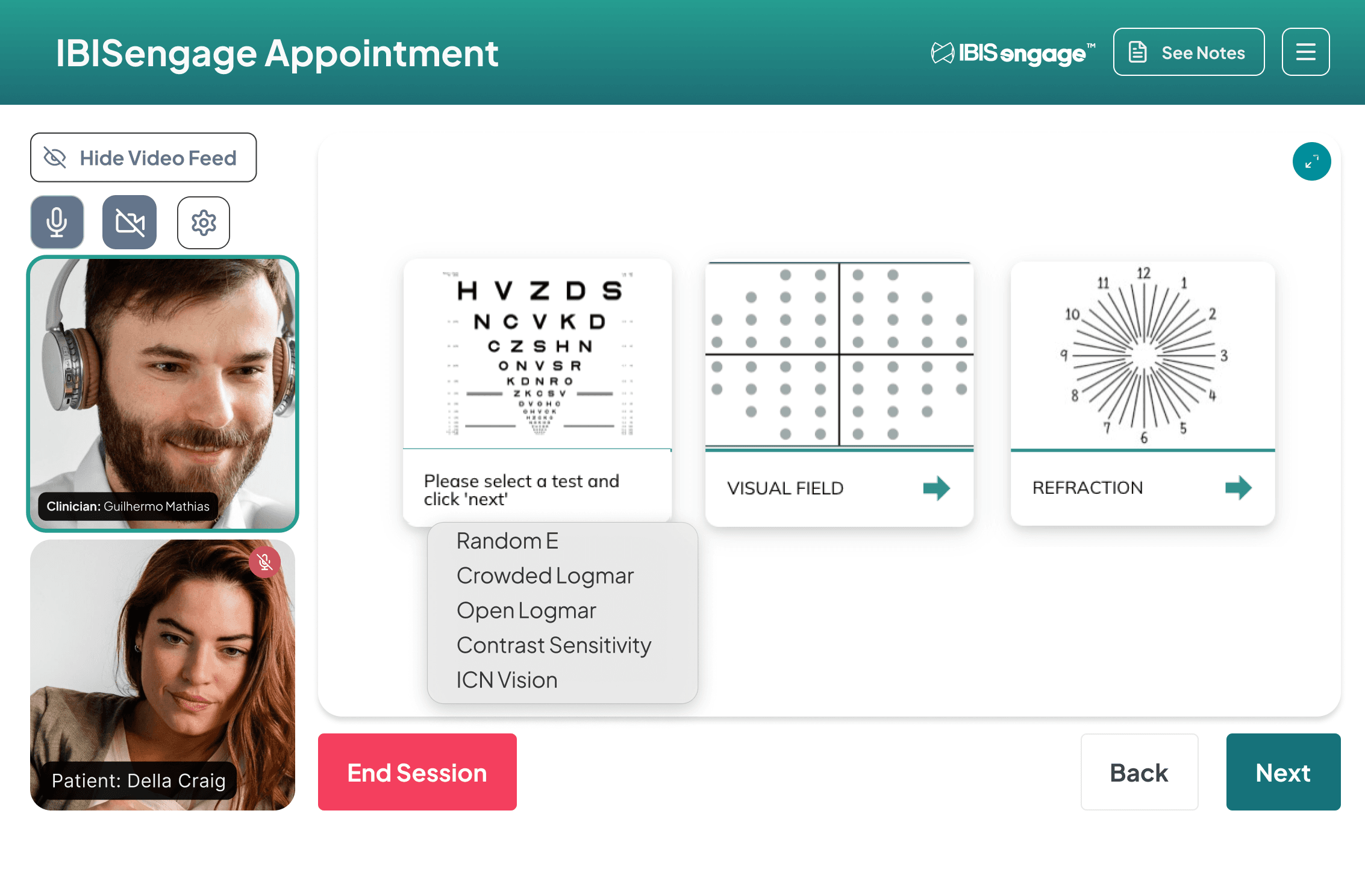 A grid of website sections