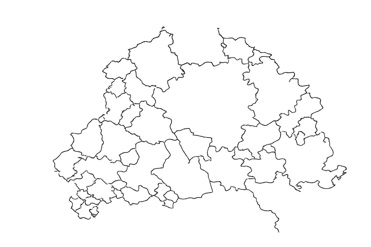 Karte von Kassel und Umgebung – Einsatzgebiet für Trockenbau, Abbruch und Entrümpelung durch JTN-Gebäudedienst