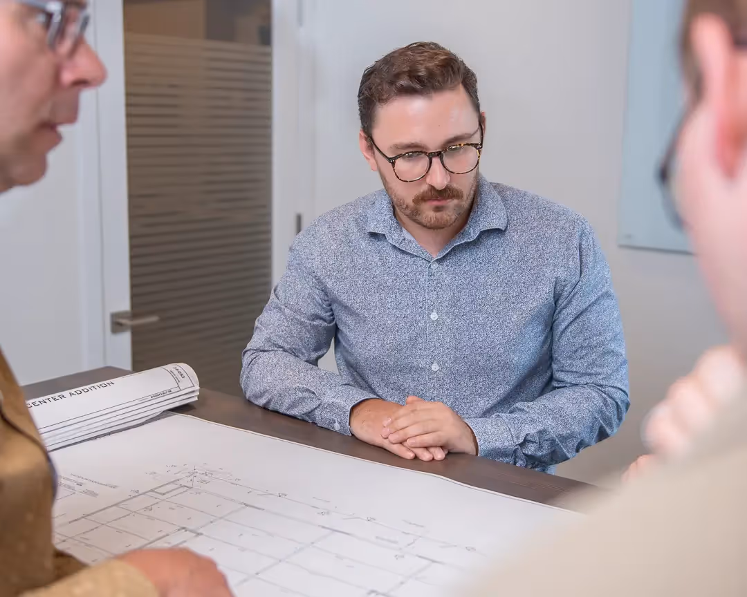 Kerkhoff Engineering brand photography featuring people in a professional setting design detail