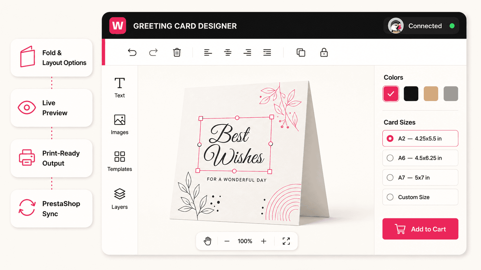 Prestashop integration with WTPBiz Designer