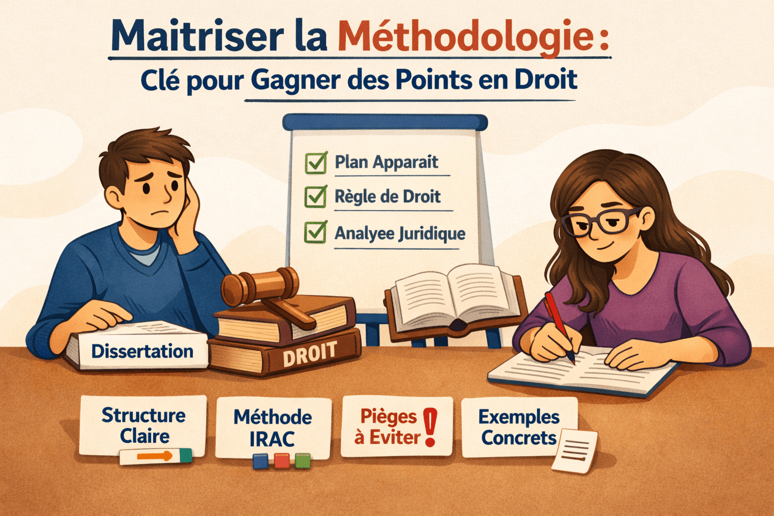 Comment gagner 2 points de moyenne en droit sans travailler plus