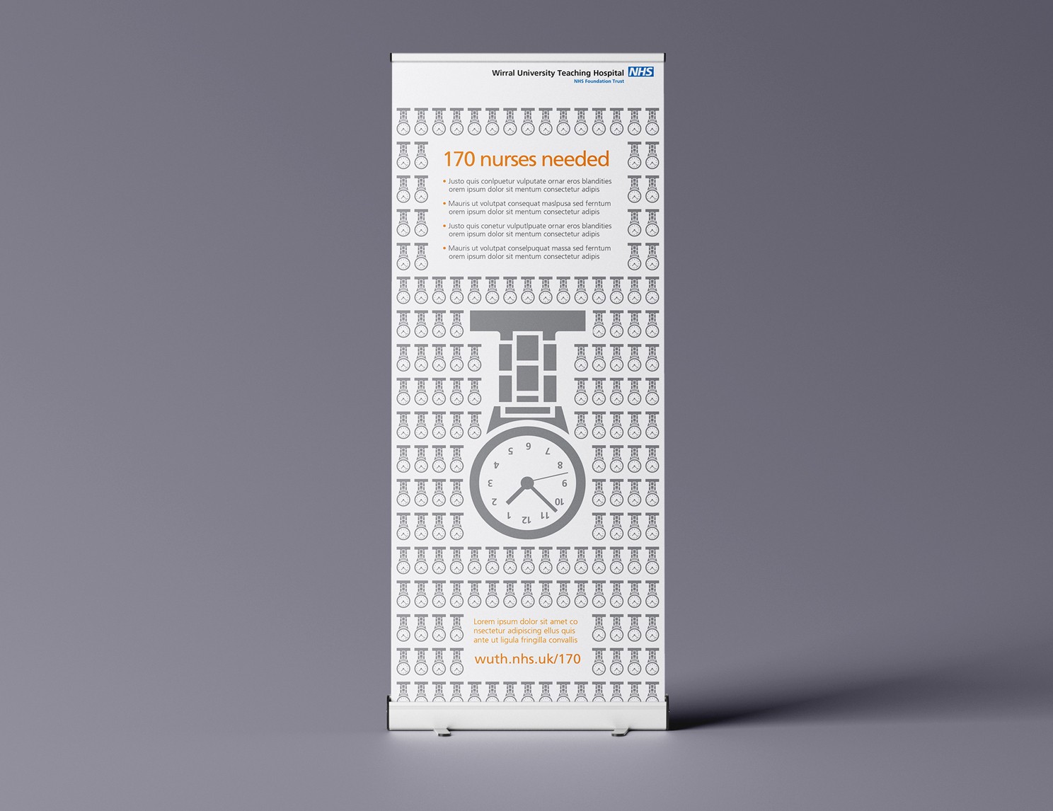 NHS Wirral recruitment pullup  banner