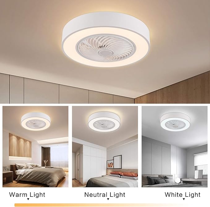 Elegant white chandelier ceiling fan with modern appeal and high-quality craftsmanship.