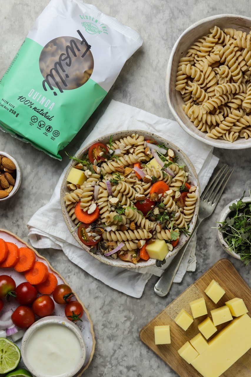 Pasta Fusilli con salsas