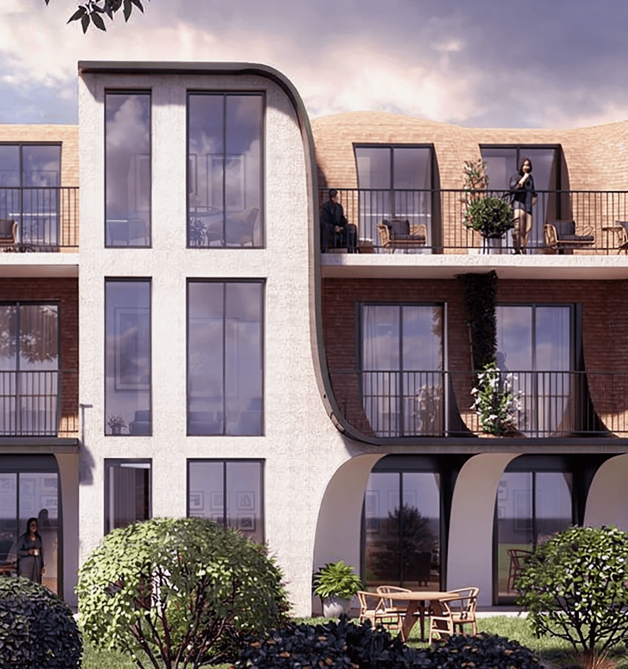 a woman with flowers