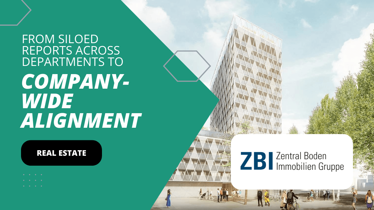 Case study featuring ZBI Real Estate: showcasing how CaseWhen Consulting enabled company-wide Power BI alignment, solving siloed reporting issues and achieving unified guidelines and expertise.