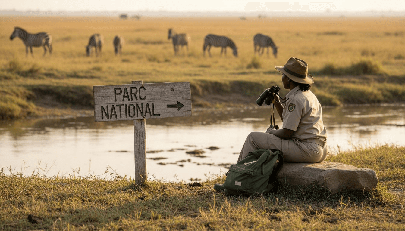 Garde forestier chargé de la protection des paysages africains