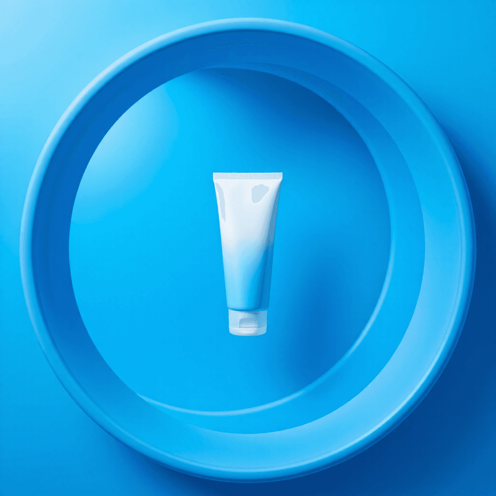 product photography of tube of cream or lotion