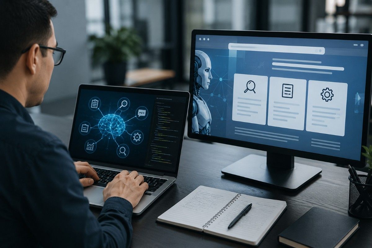 Man Using Laptop