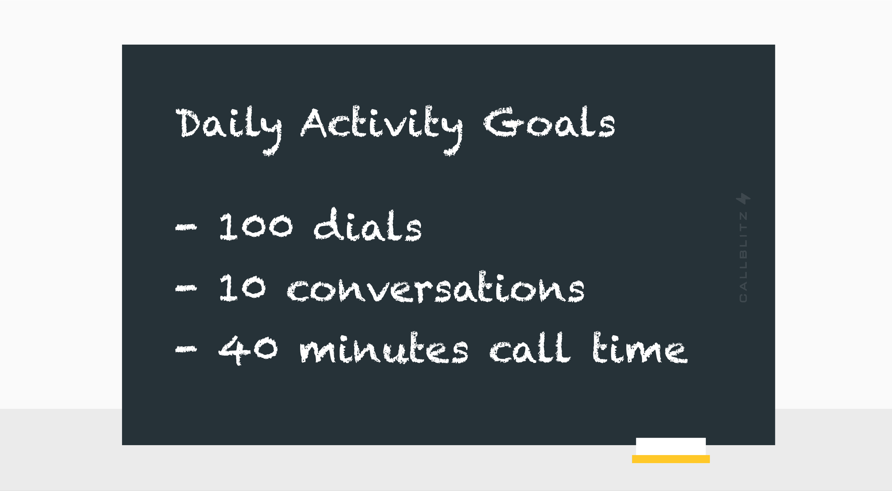 Daily activity metrics for SDRs