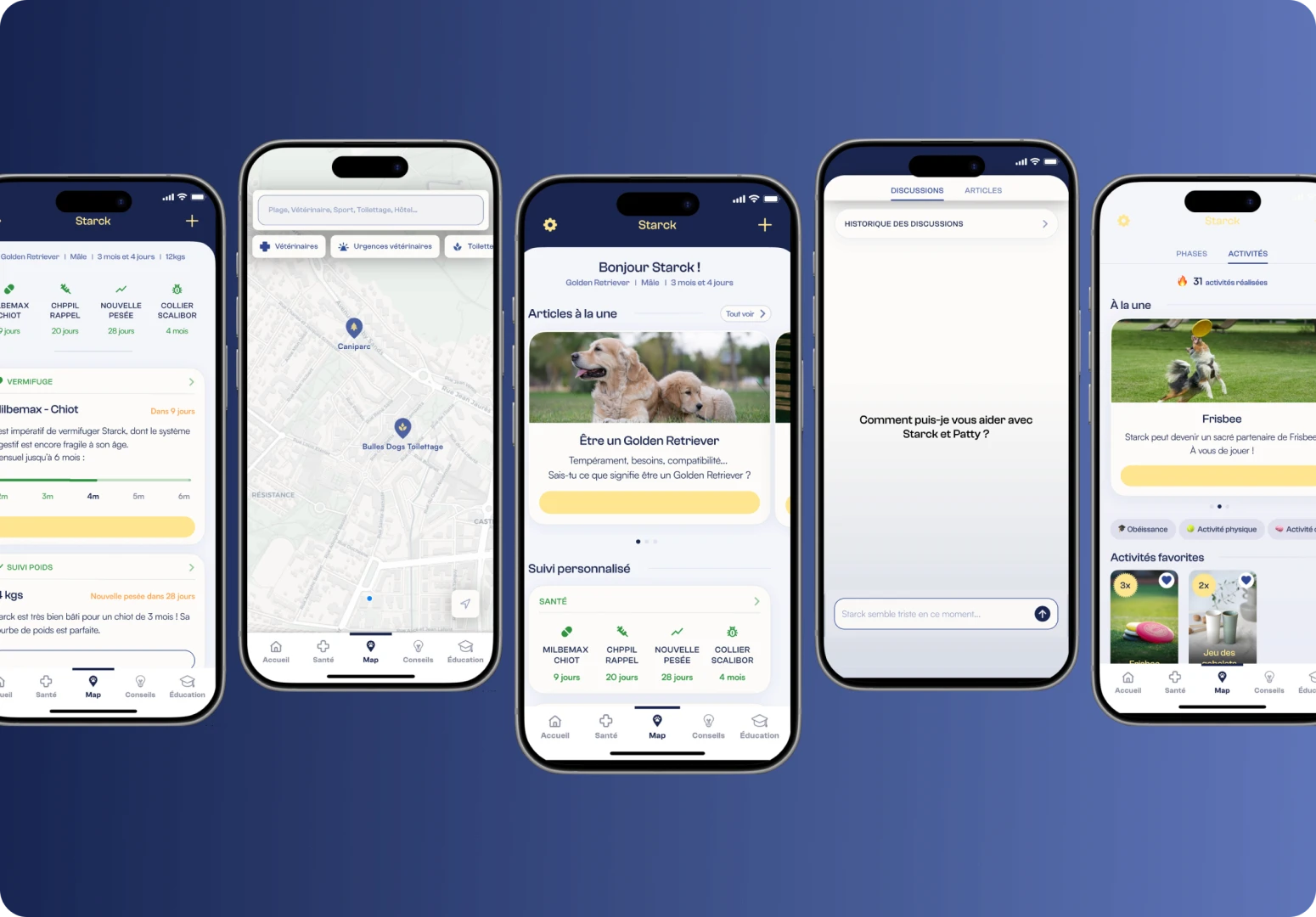 Aperçu de l'application mobile Flair