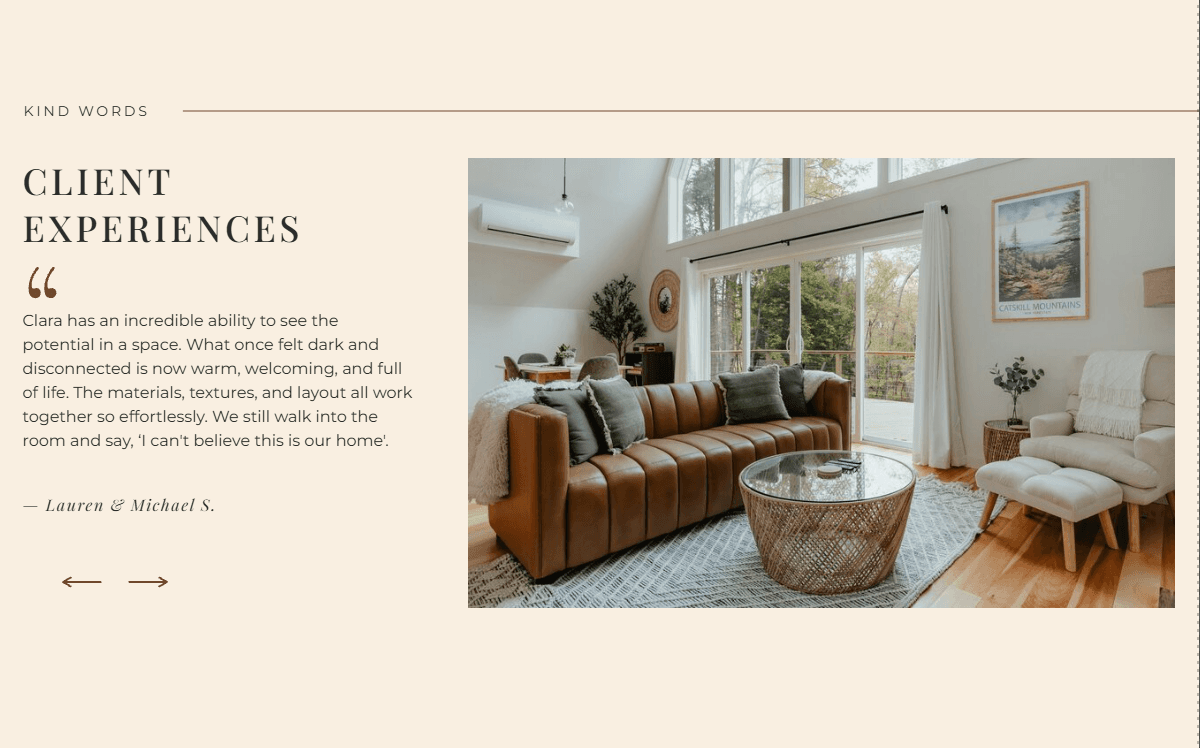 Gallery settings in showit