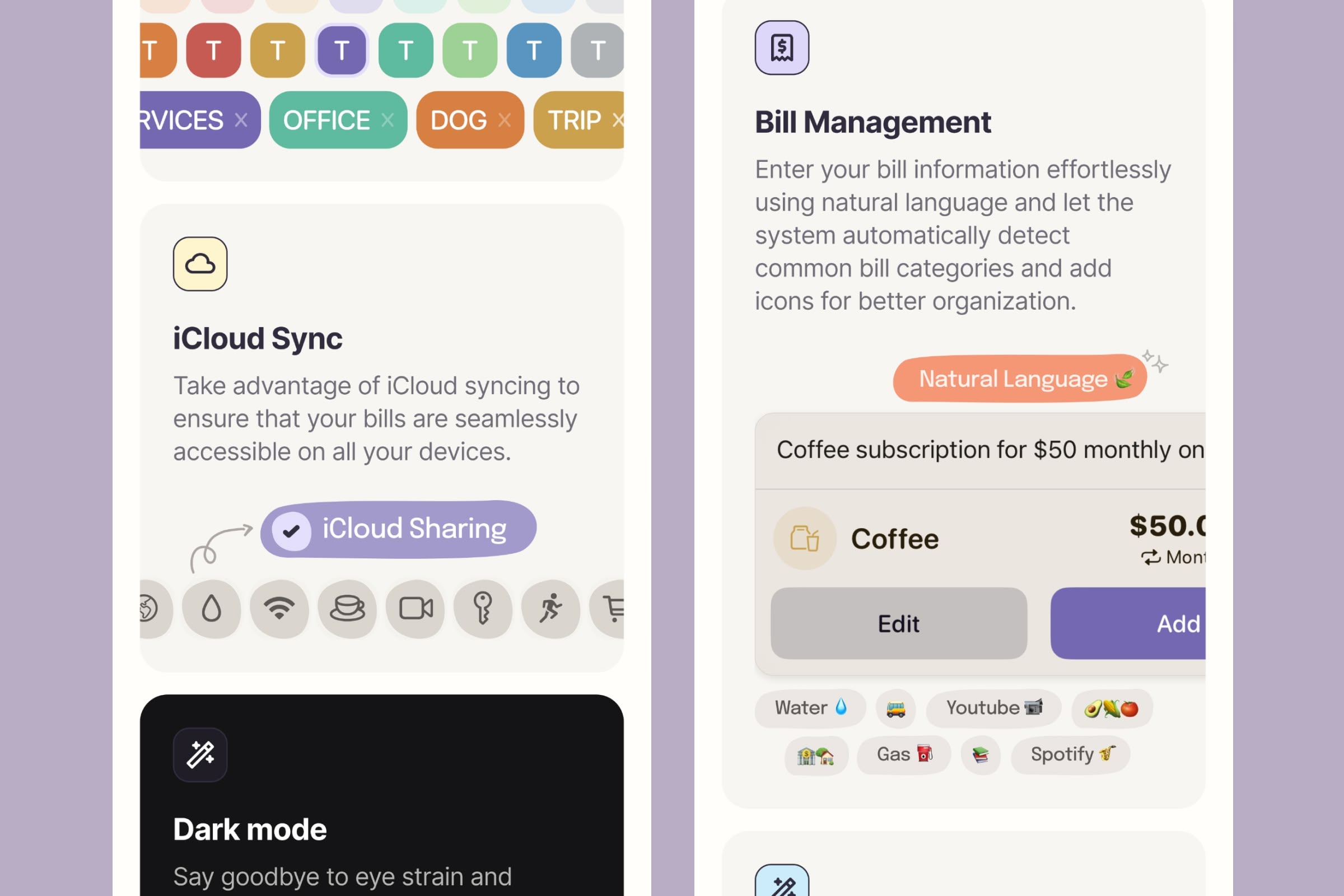 billpad landing page