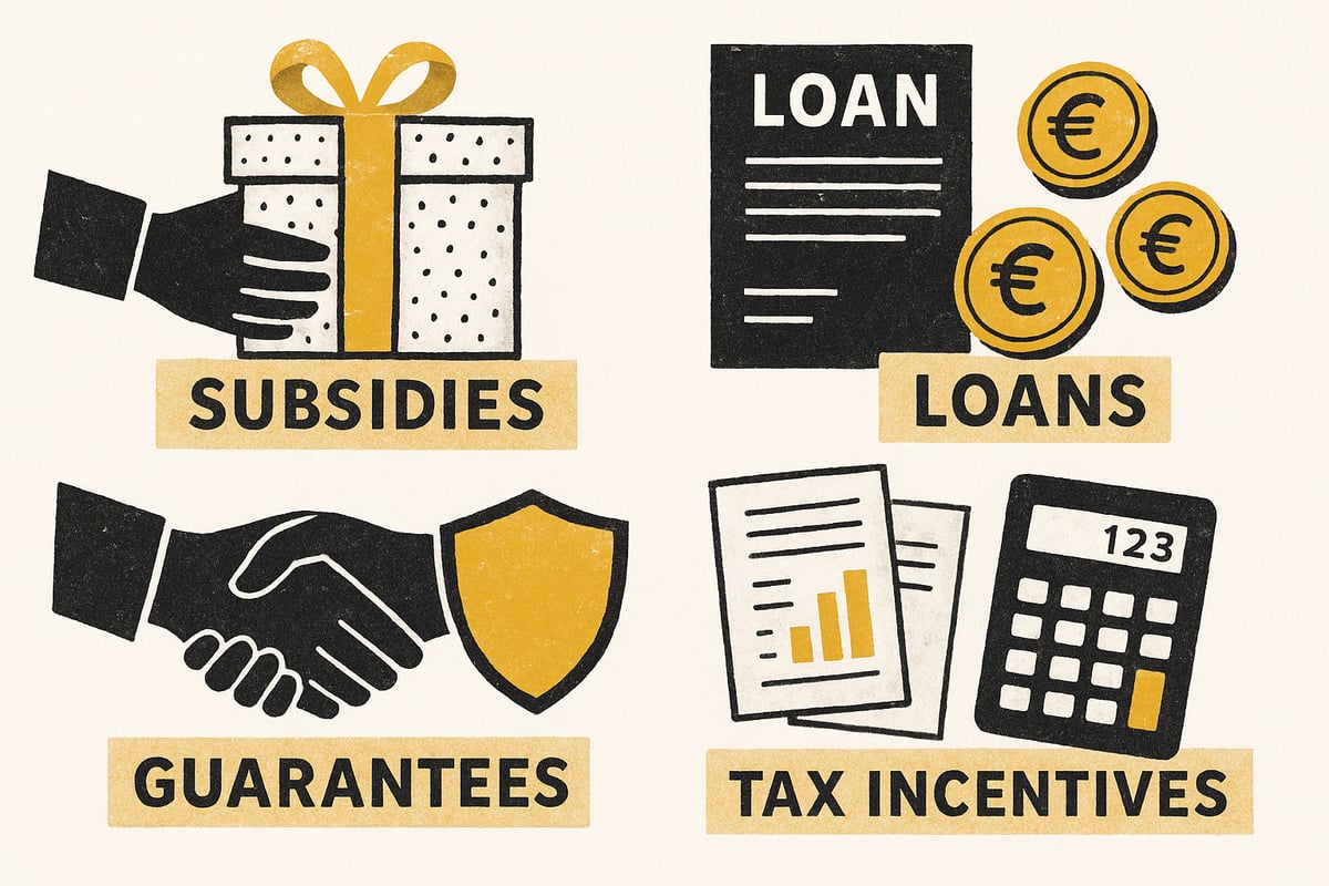 Förderarten im Überblick: Zuschüsse, Kredite, Bürgschaften & Co.