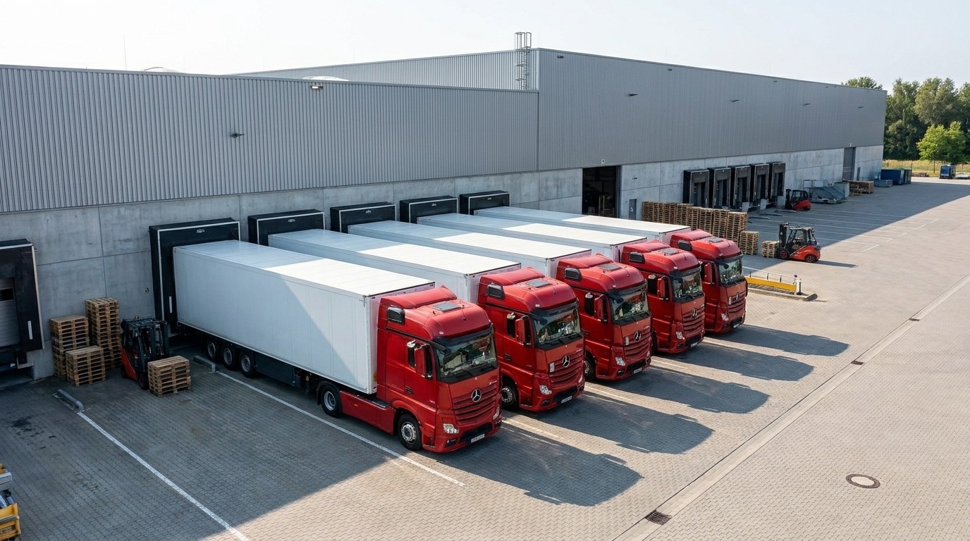Logistics trucks