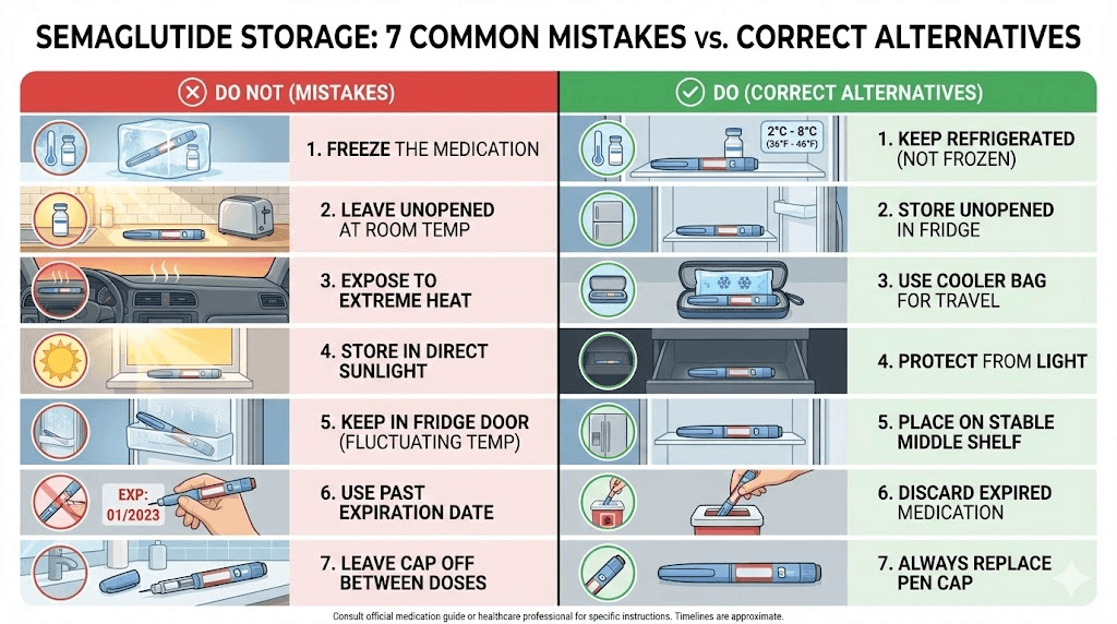 Common semaglutide storage mistakes and how to avoid them