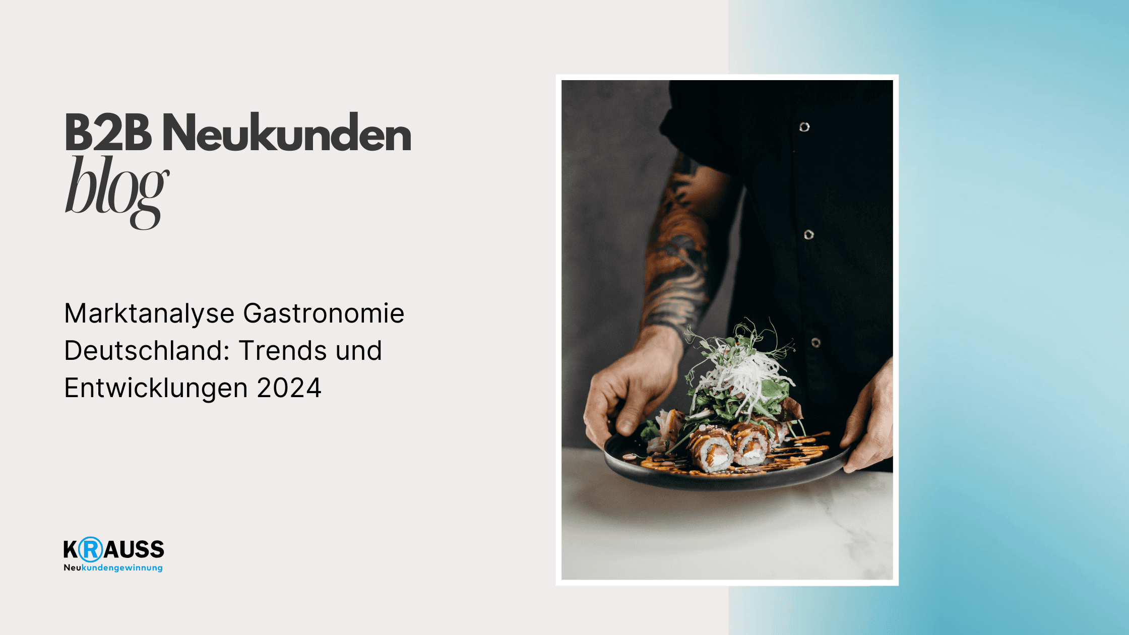 Marktanalyse Gastronomie Deutschland: Trends und Entwicklungen 2024