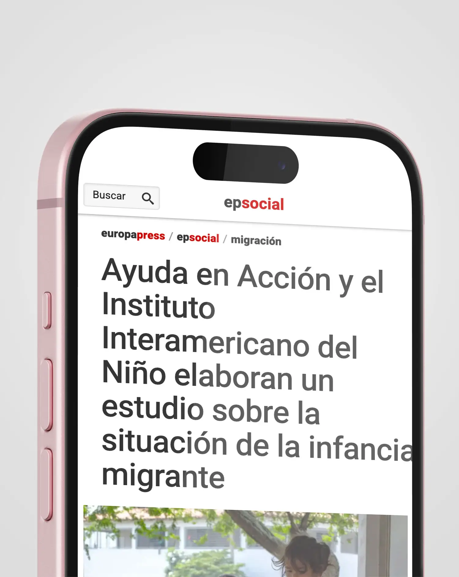 Portfolio Thankium: Informe sobre infancia migrante en móvil, Ayuda en Acción e Instituto Interamericano del Niño.