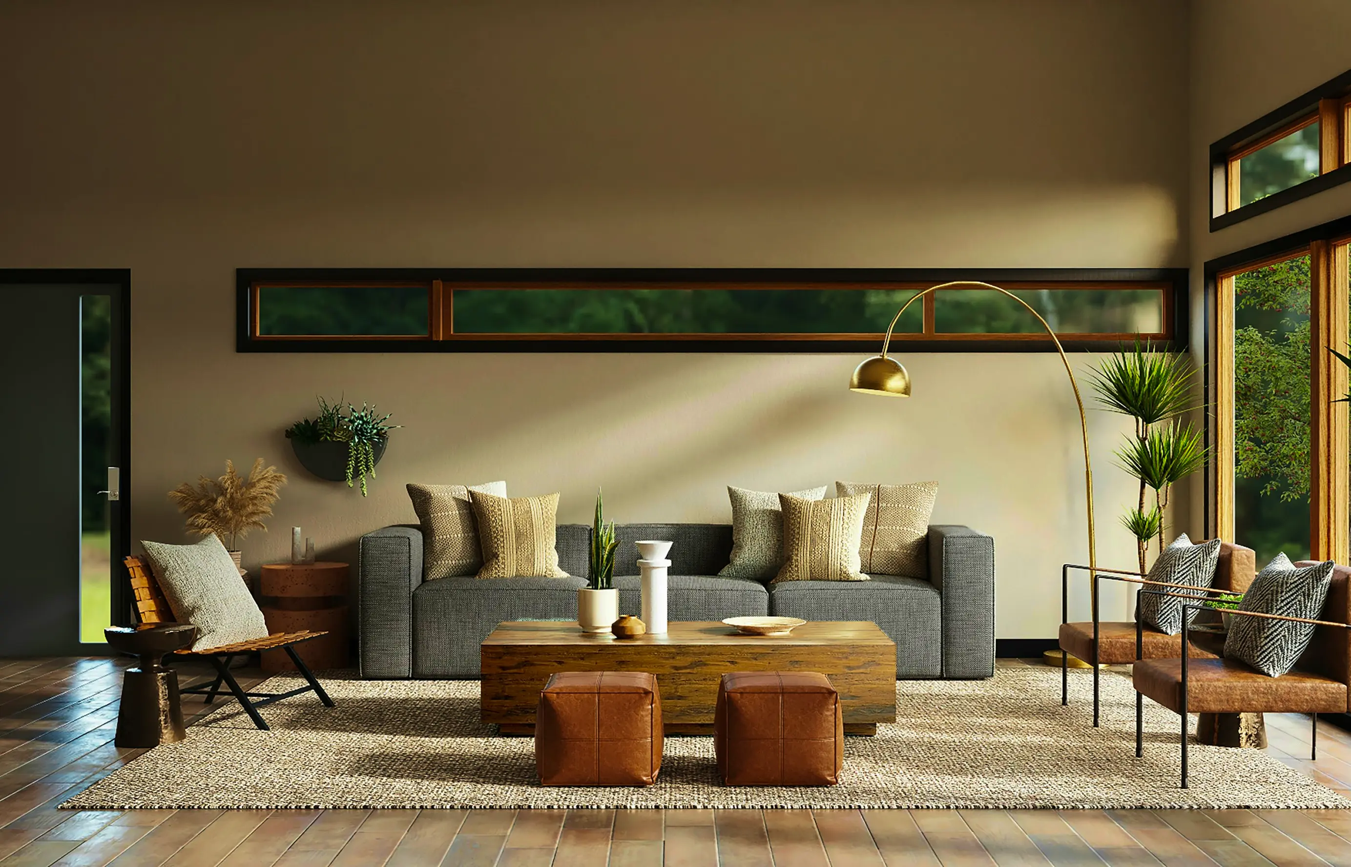 Interior finishes in a home