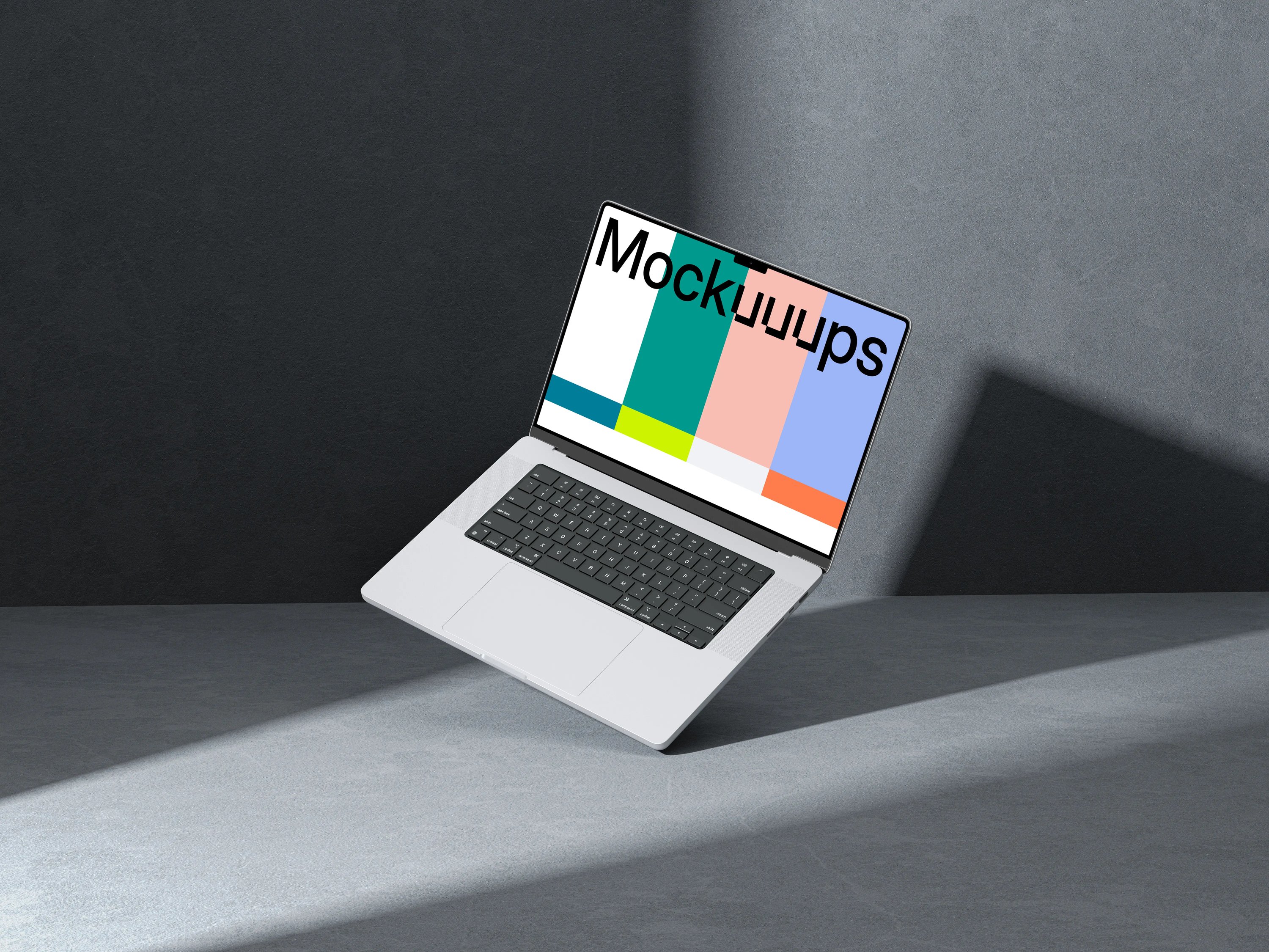 Professional building facade mockup template for billboard and signage