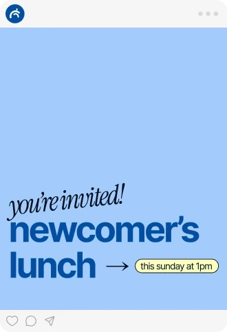 Social media post template