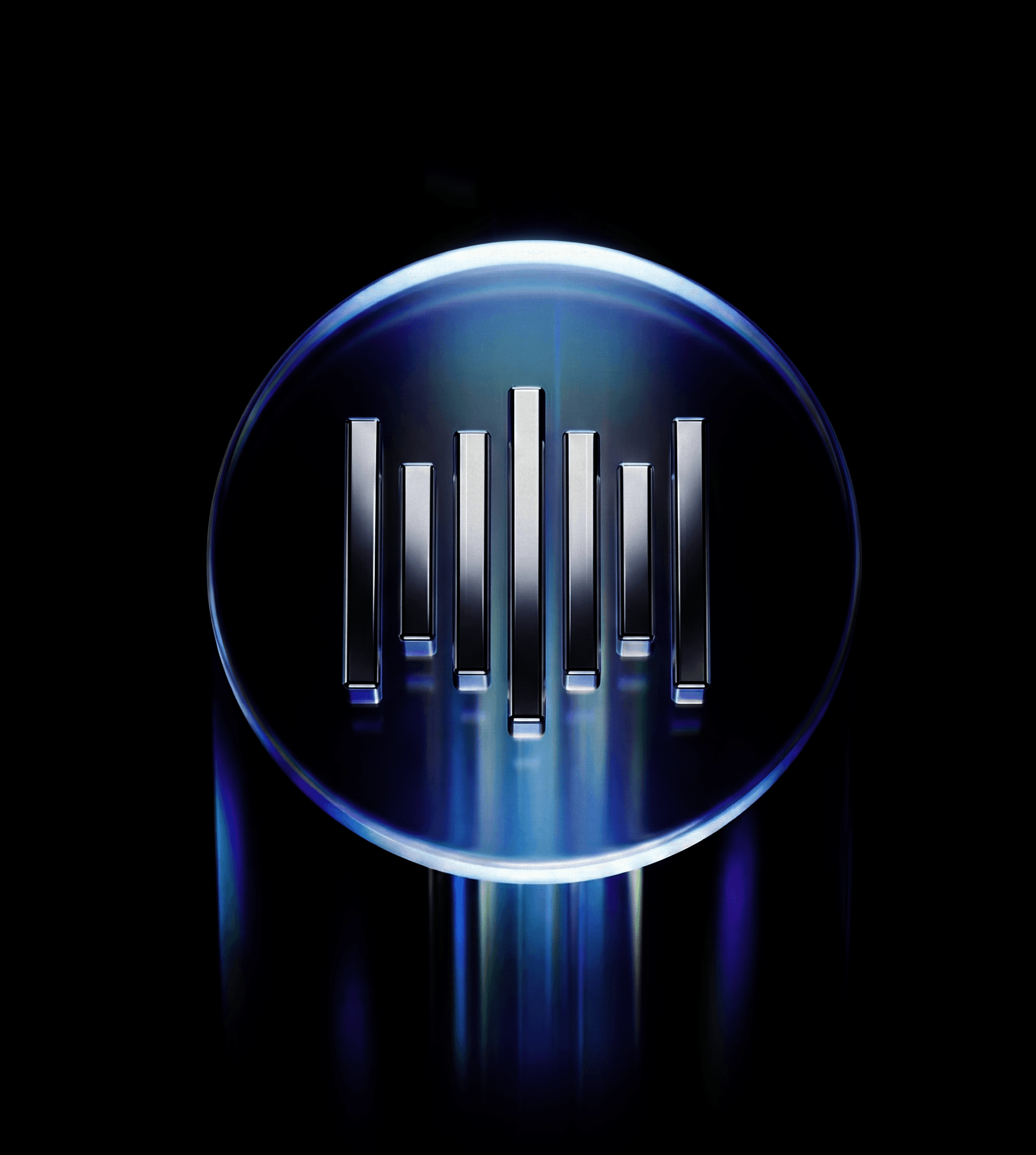 a black and white photo of an abstract object