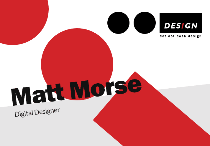 Dot Dot Dash Design business card for Matt Morse