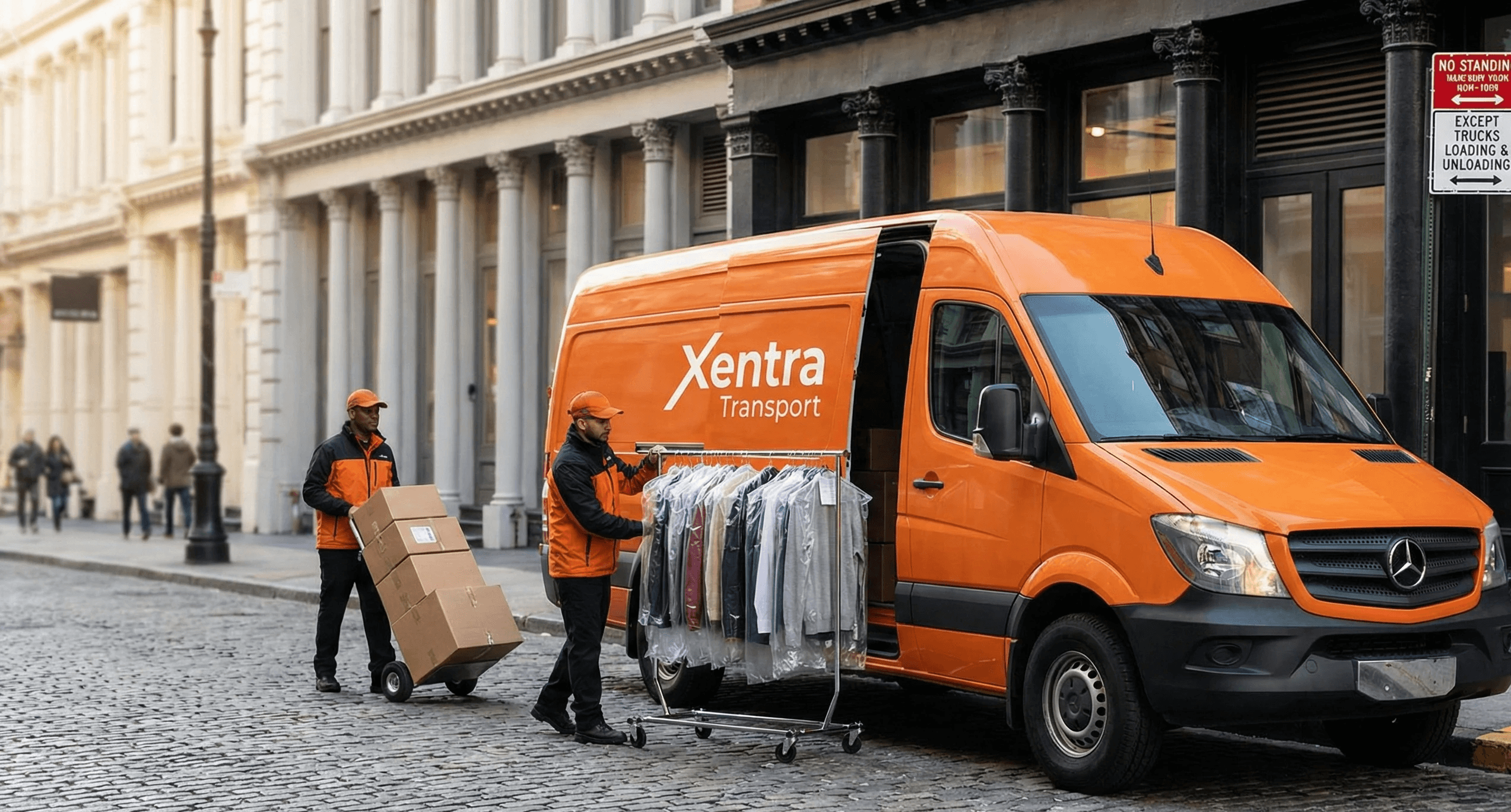 international client using xentra courier to do deliveries in new york from the overseas