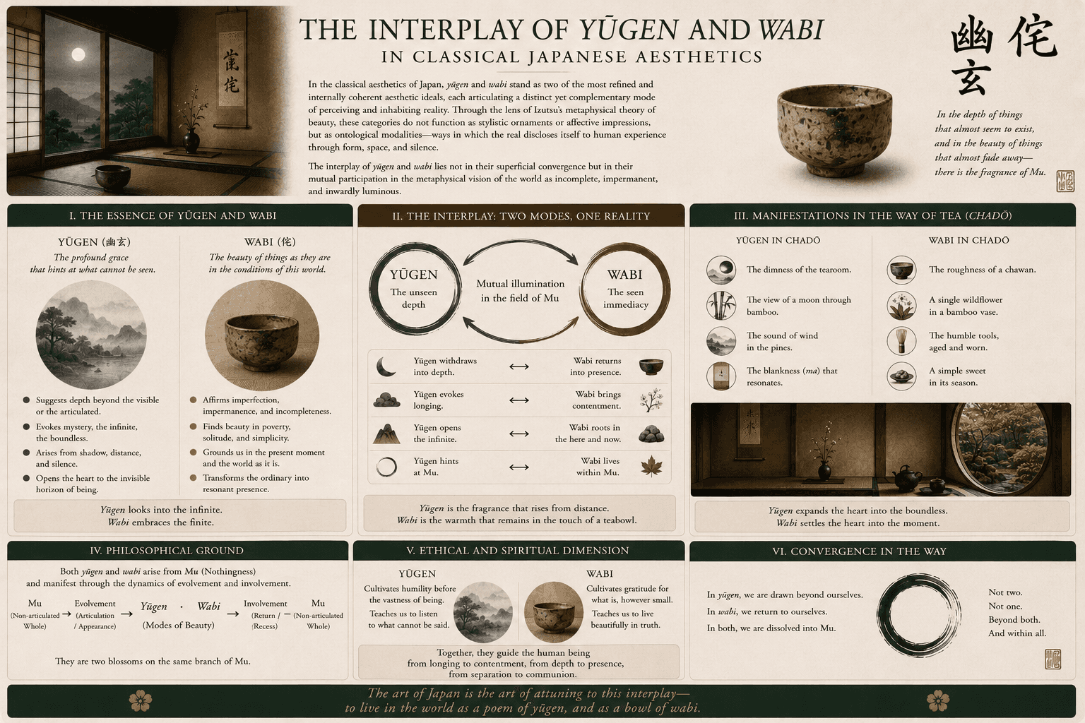 The Interplay of Yūgen and Wab