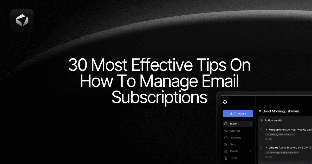 how to manage email subscription