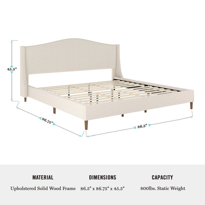 Upgrade your home or office with the amelia platform bed, built for style and functionality.