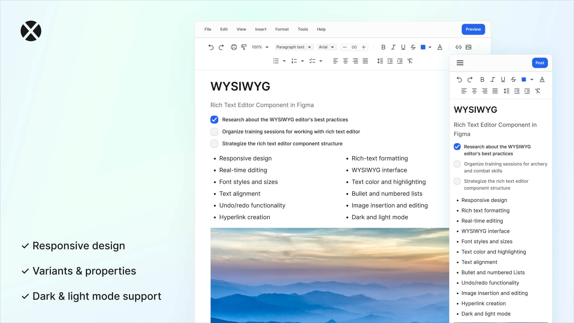 Figma WYSIWYG Editor