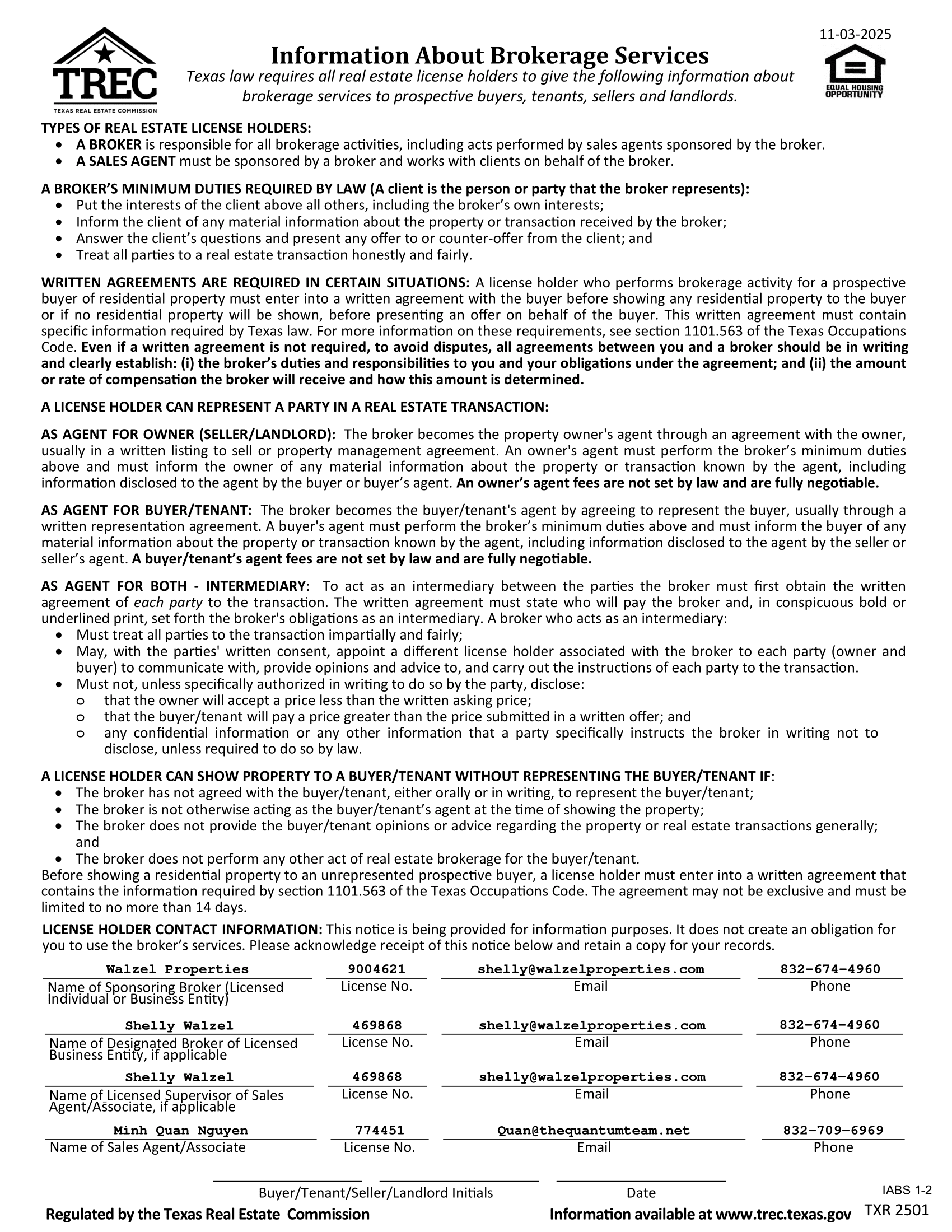 Texas Real Estate Commission Consumer Protection Notice-1