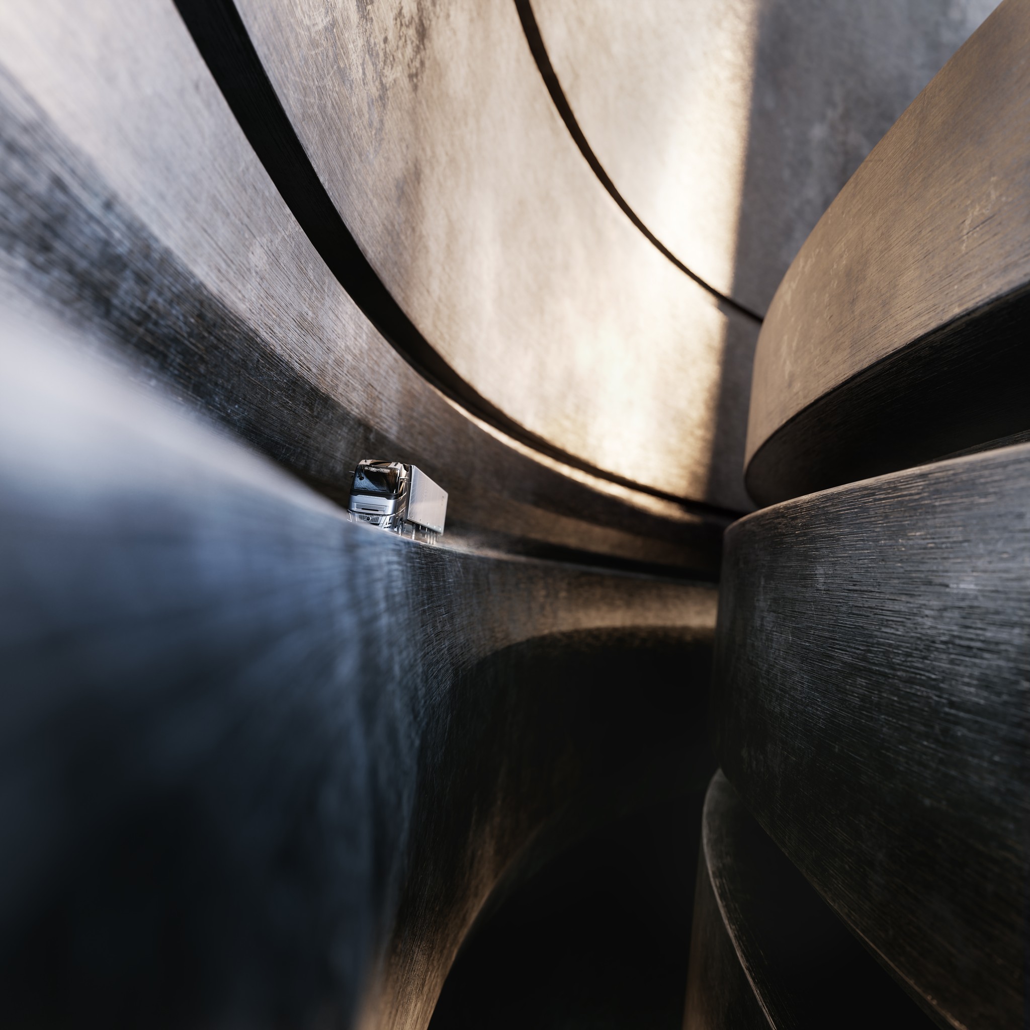 Volvo Trucks - cylinder engine scape