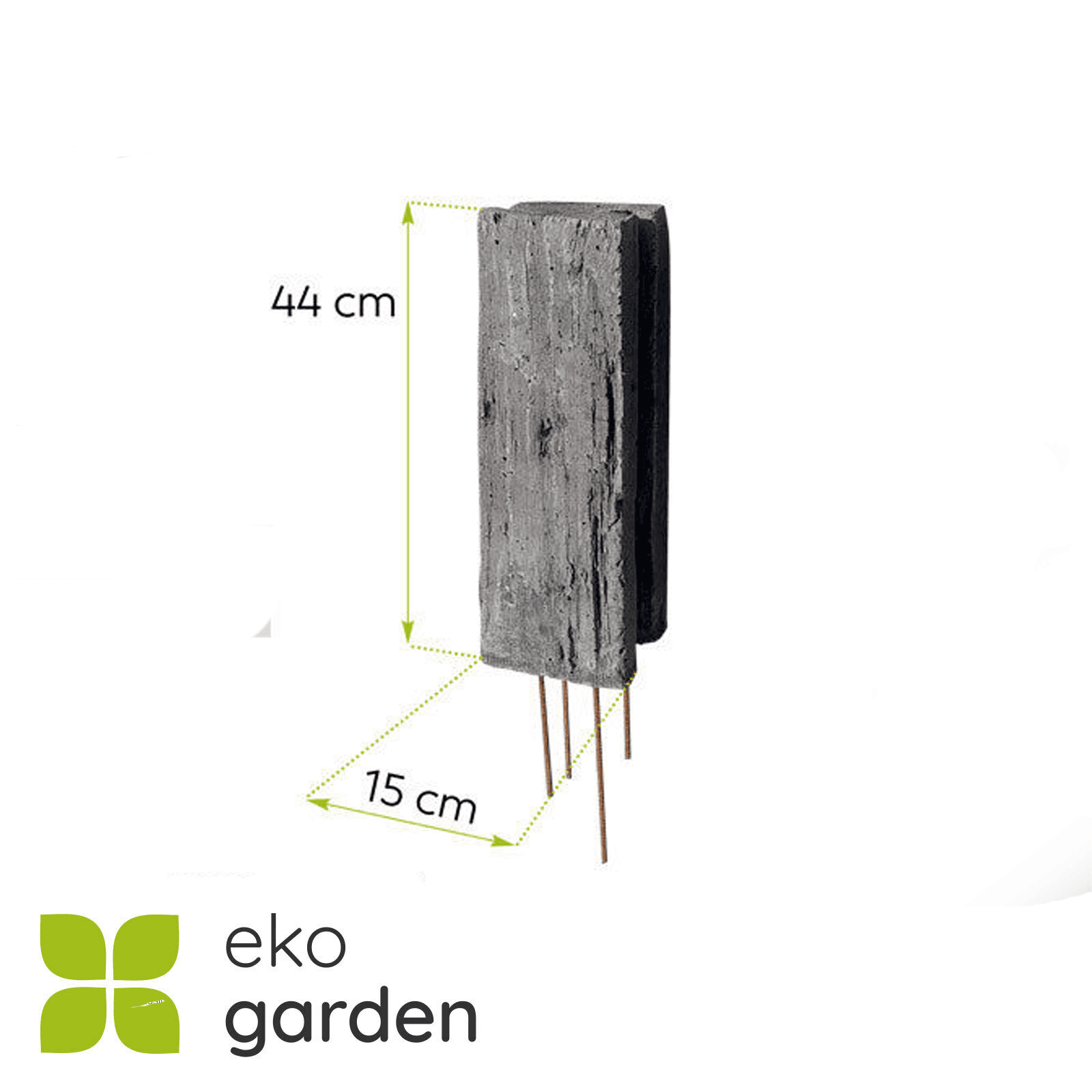 SOLIDHOLZ Mittelpfosten Hochbeet - Holzimitation