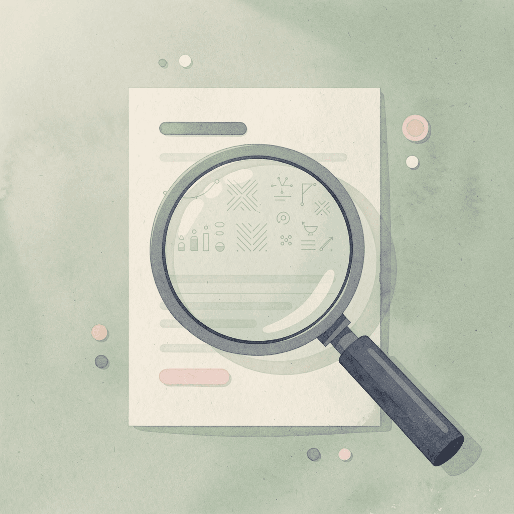 Magnifying glass examining a pan representing investigation of HexClad safety allegations