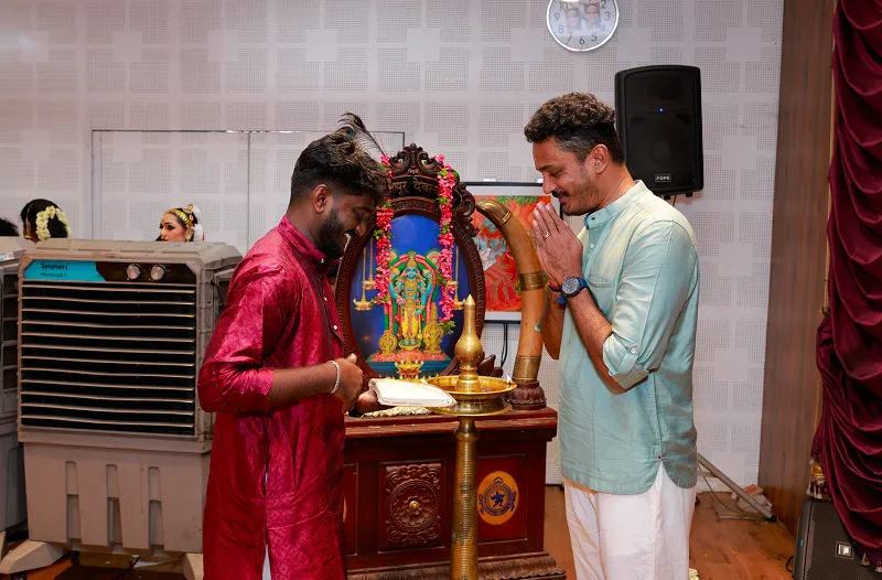 A dancer performing bharatanatyam