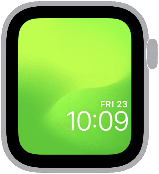 an apple watch face from the gradient collection