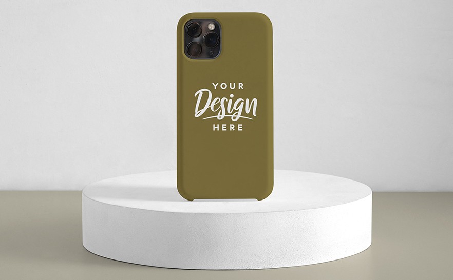 mockup of a phone case