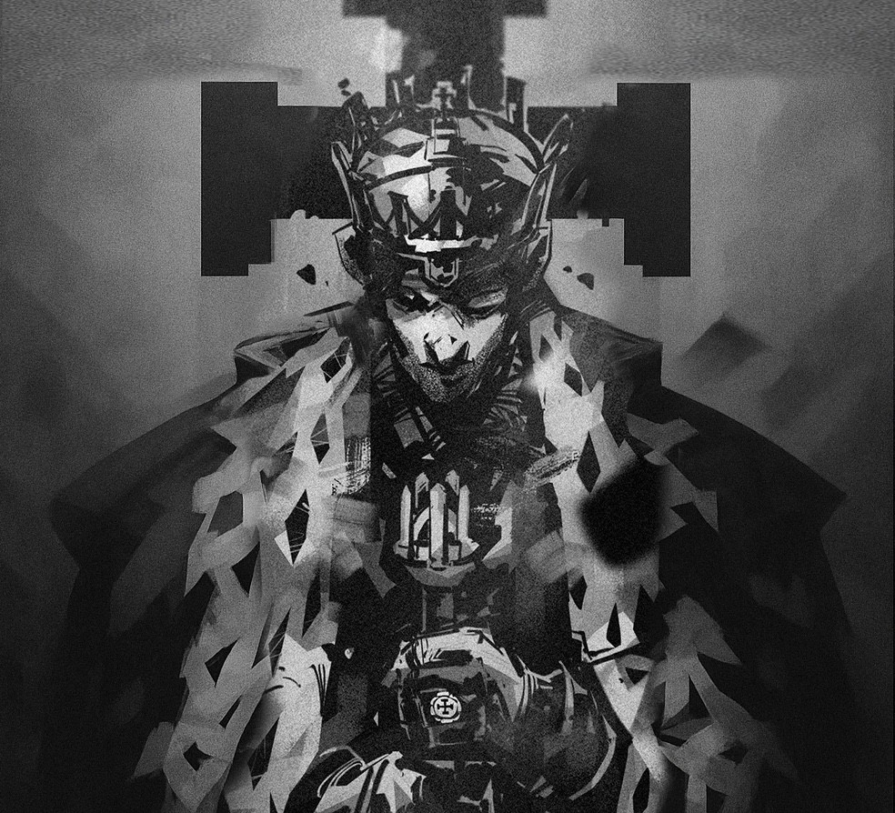 A fast black sports car races down the highway.