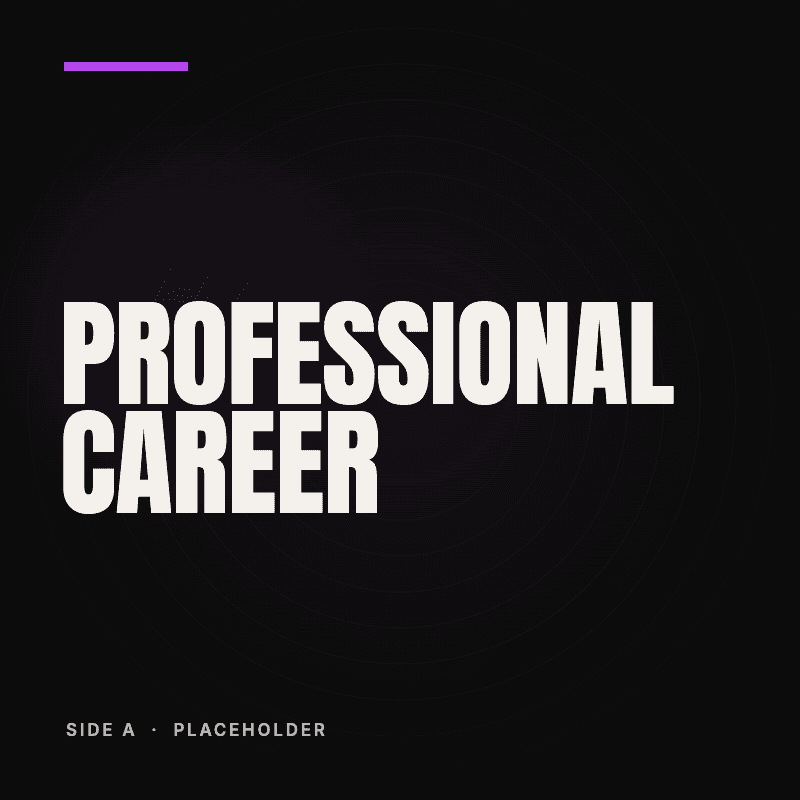 Professional career album art, placeholder