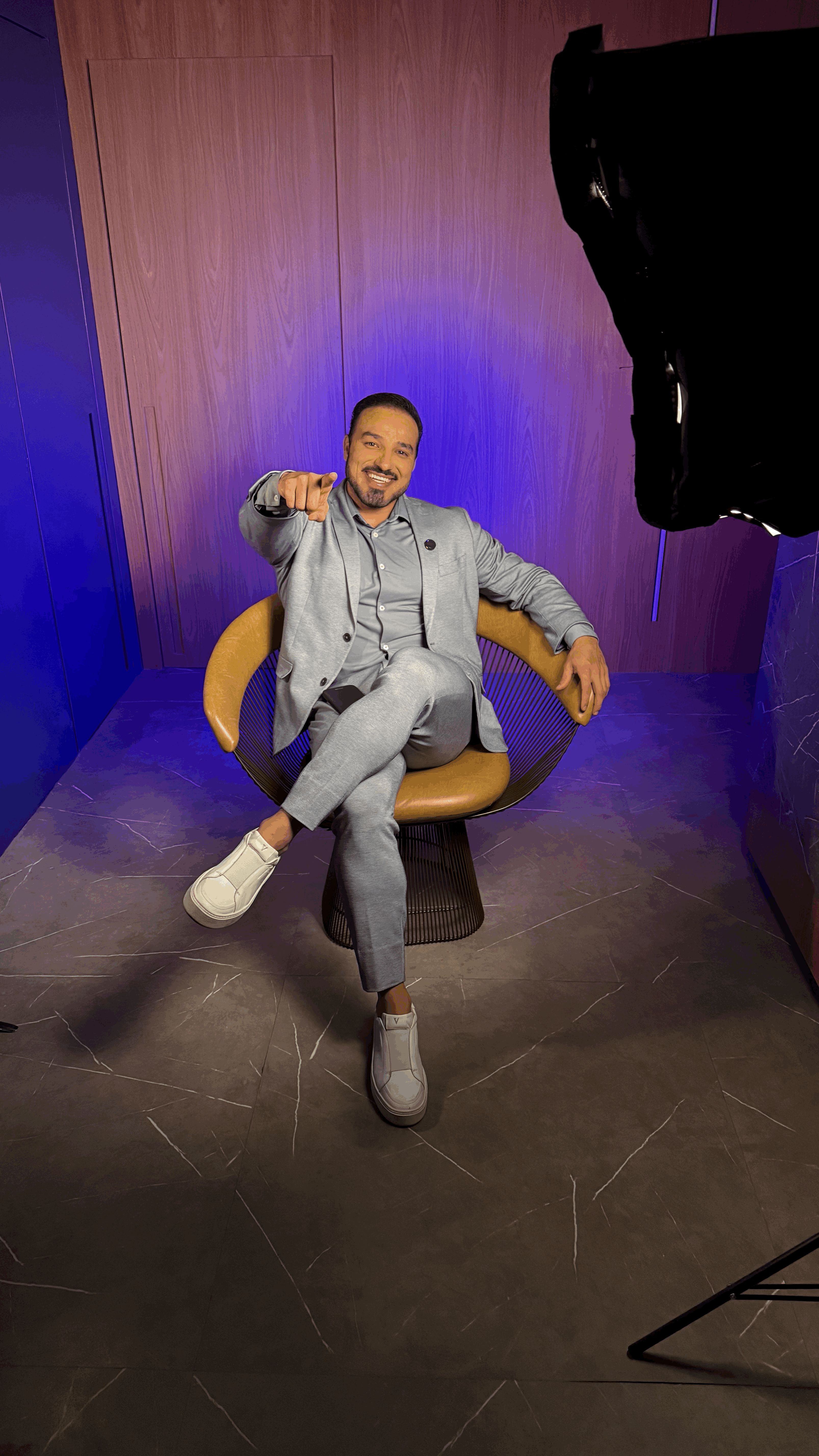 Athlete winning a race