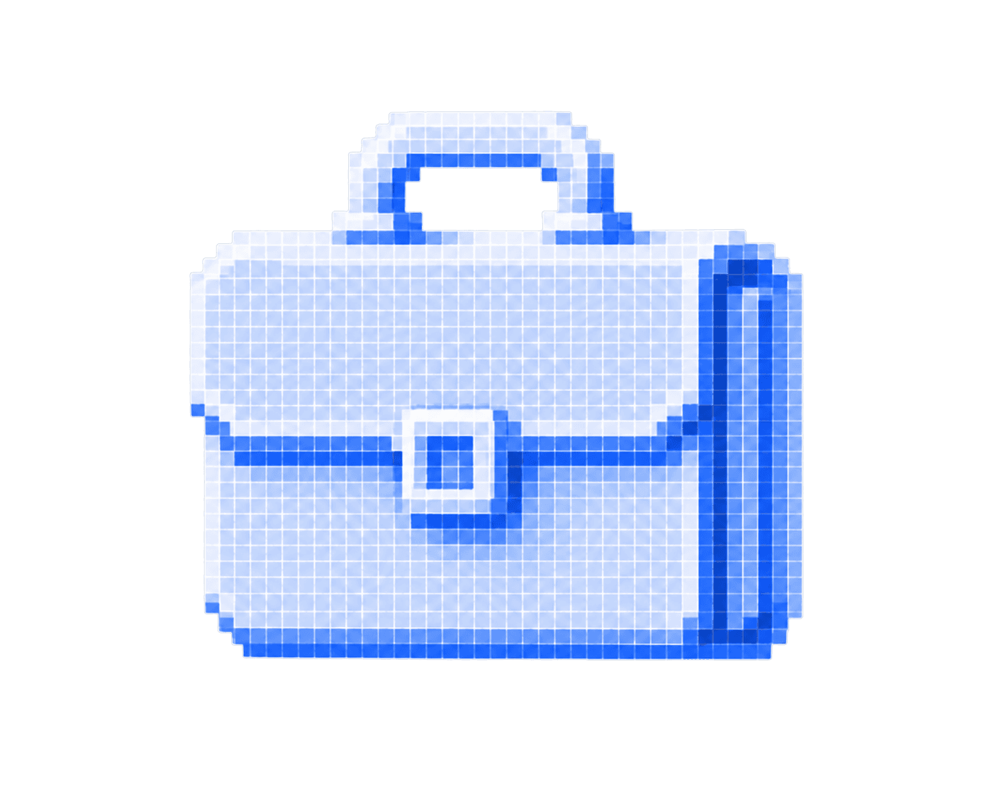 3D illustration of a briefcase