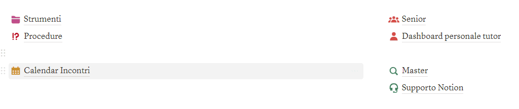Ulteriori sezioni aggiunte al sistema